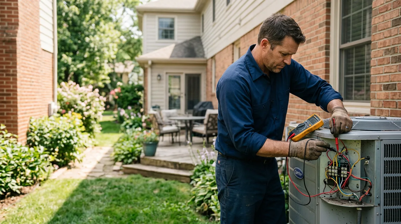 HVAC technician working near Angwin, CA